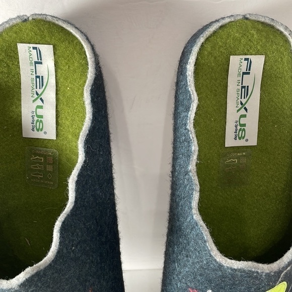 Cocktail Hour Slip On Mules Slides Posie-N-Friends Blue Women’s Slipper 6.5-7 - Picture 3 of 10